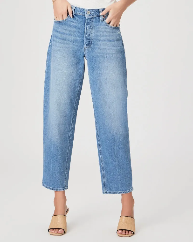 Alexis Covered Button Fly Jeans in Exhibition Distressed