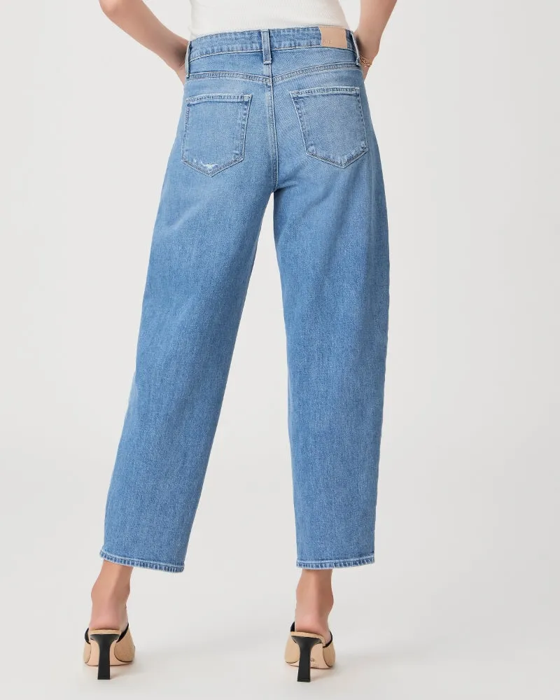 Alexis Covered Button Fly Jeans in Exhibition Distressed