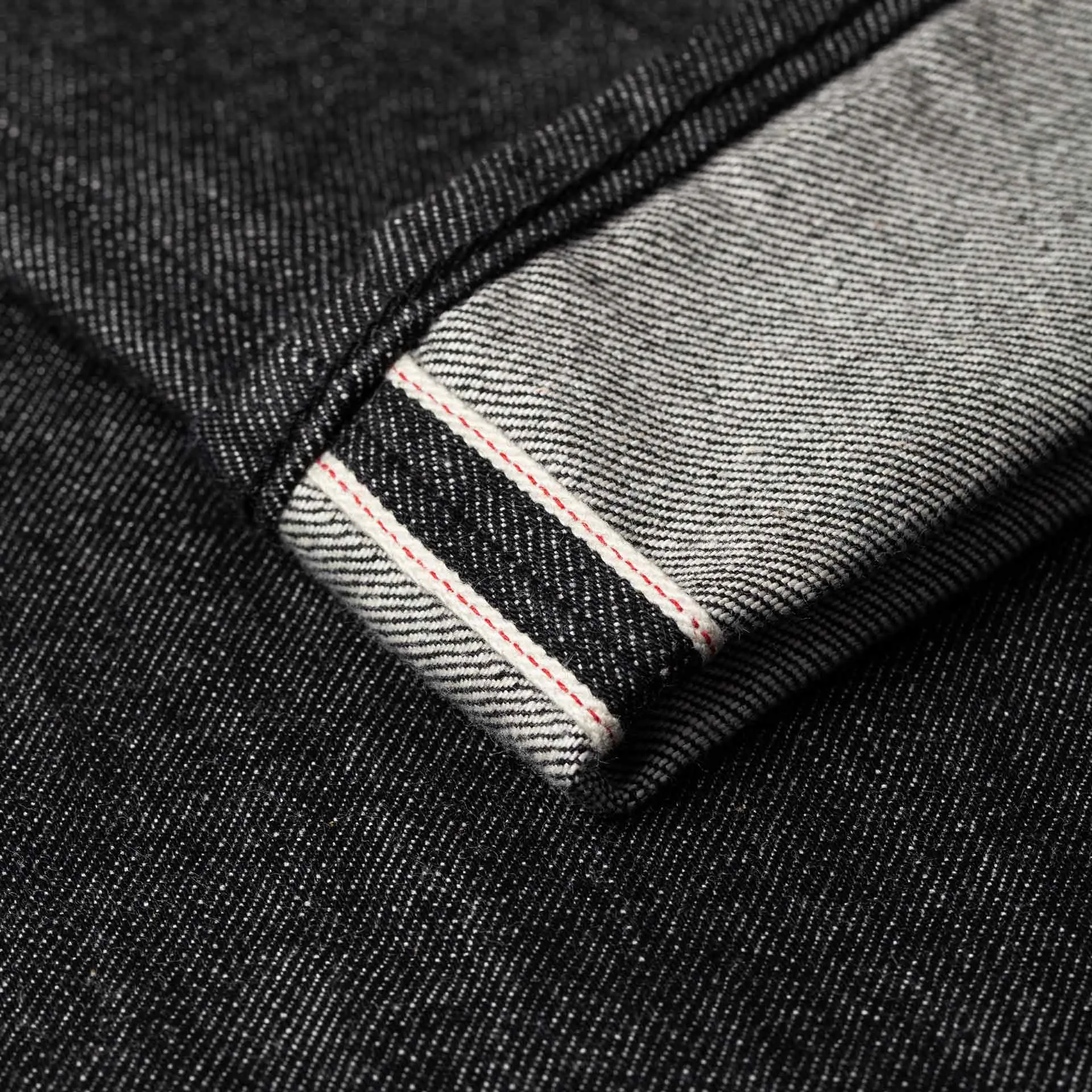 B-04 RELAXED 14 oz. selvedge colour denim / black