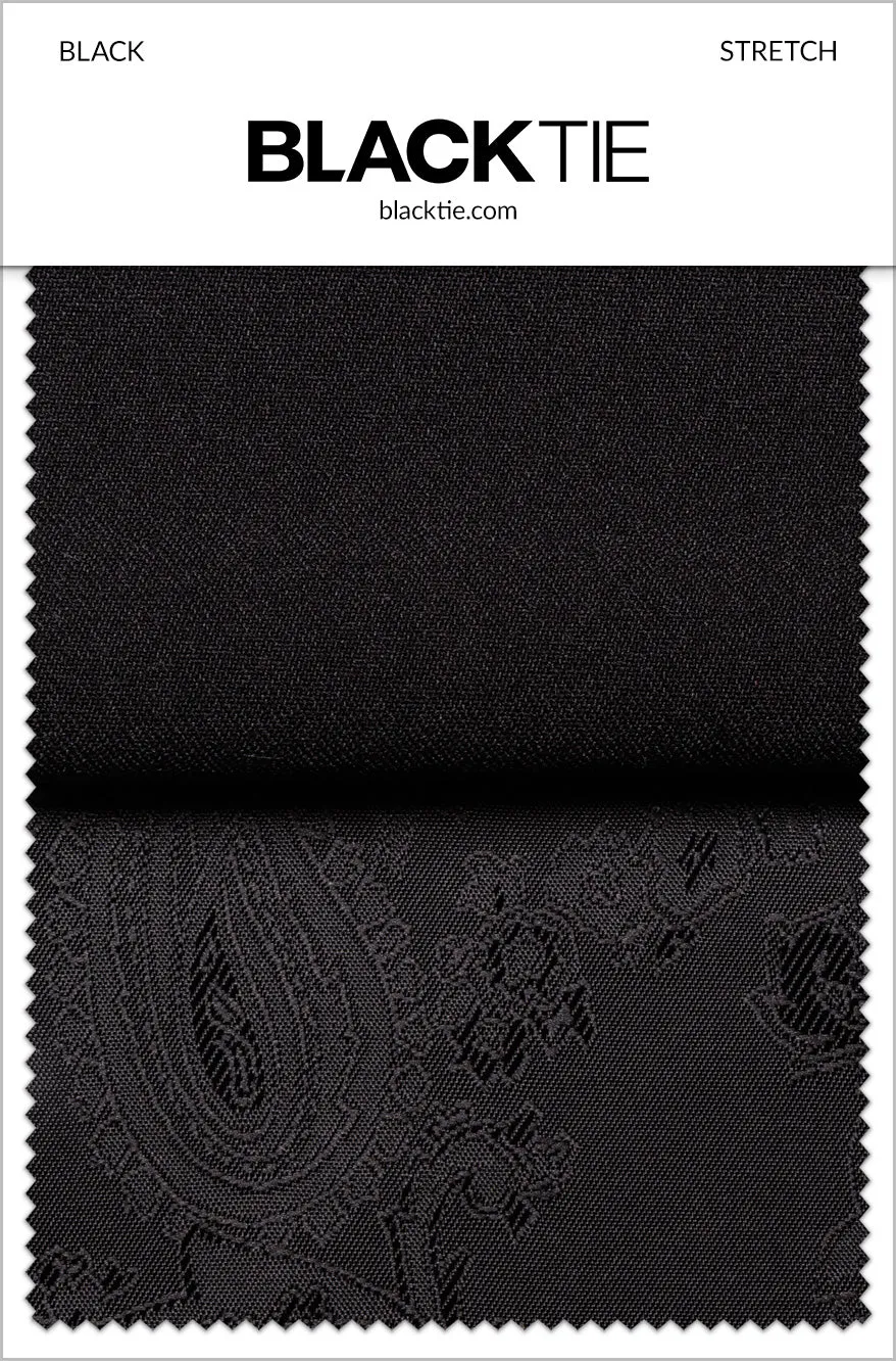 Black Stretch Fabric Swatch