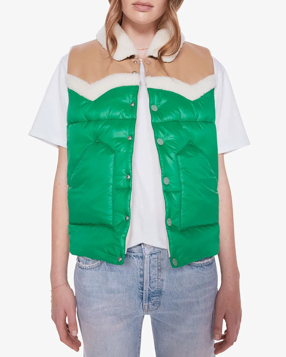 Bright Green The Ol’ West Puffer Vest