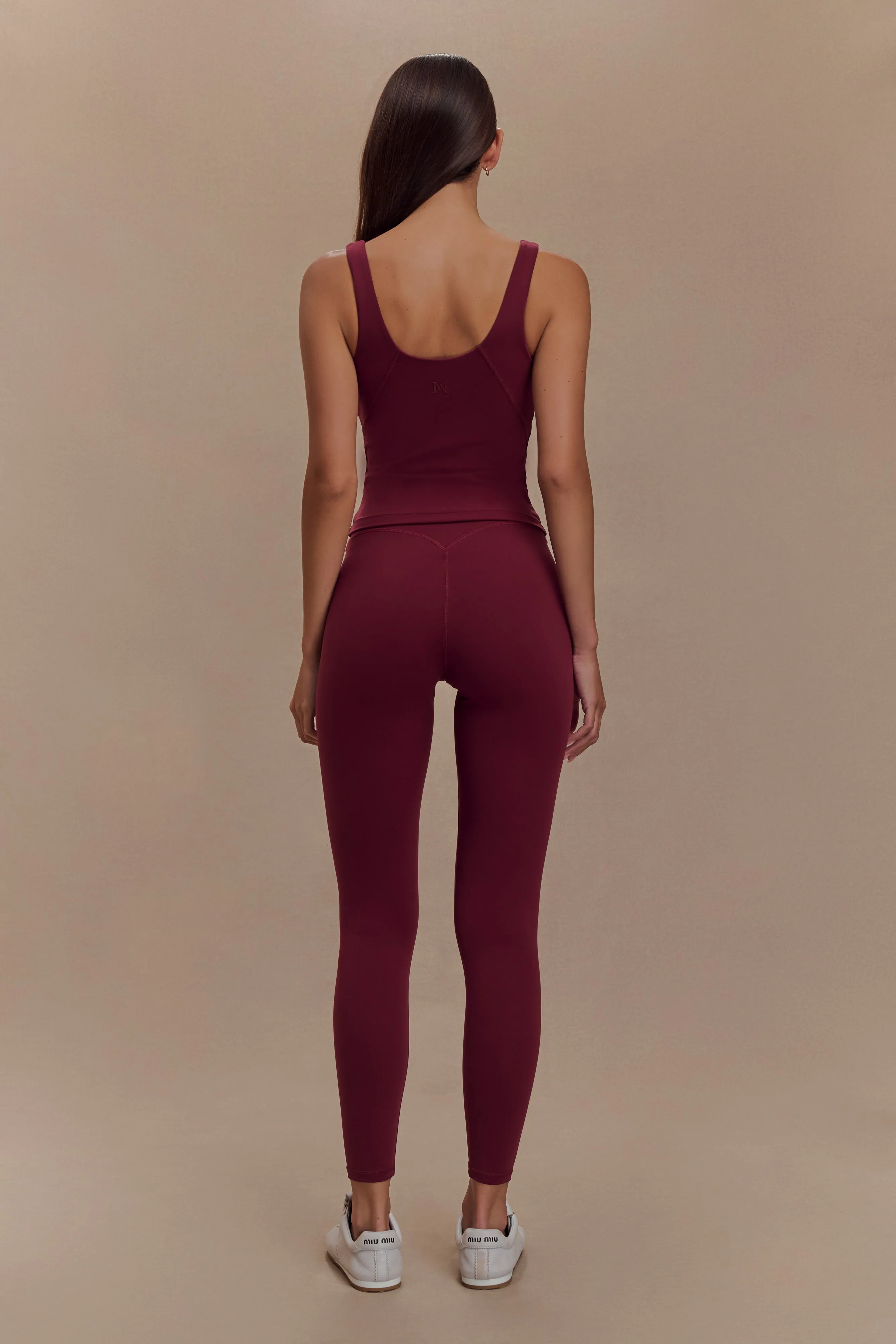 Callie Active Leggings - Burgundy