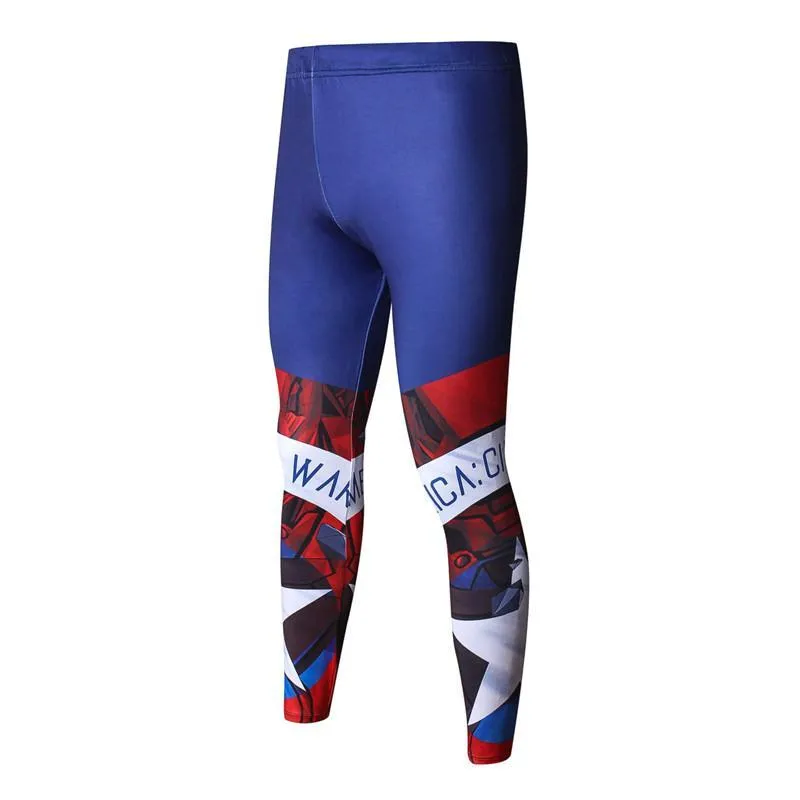 CAPTAIN AMERICA Compression Leggings/Pants for Men