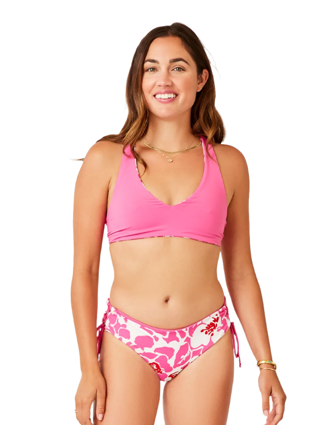 Carve Designs Mustique Reversible Bottom - Orchard/Fuchsia - FINAL SALE