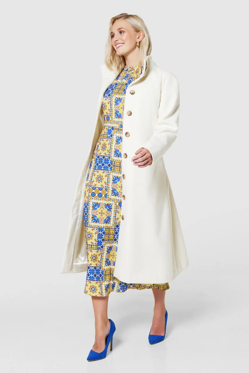 CLOSET LONDON CREAM LONG COAT