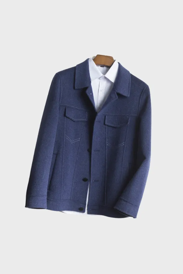 Denim Merino Wool Jacket