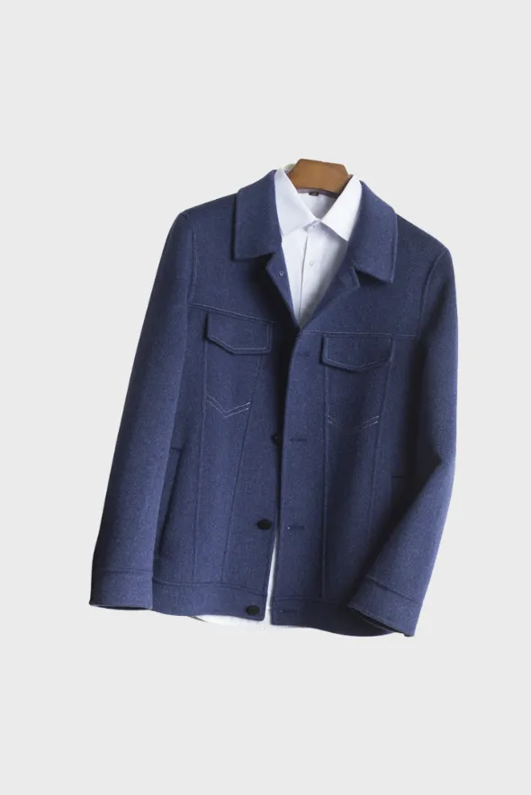 Denim Merino Wool Jacket