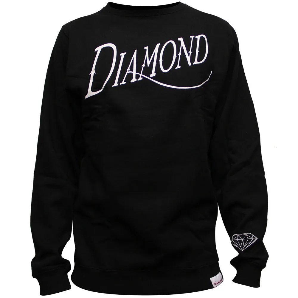 Diamond Supply Co Old Script Sweatshirt Black