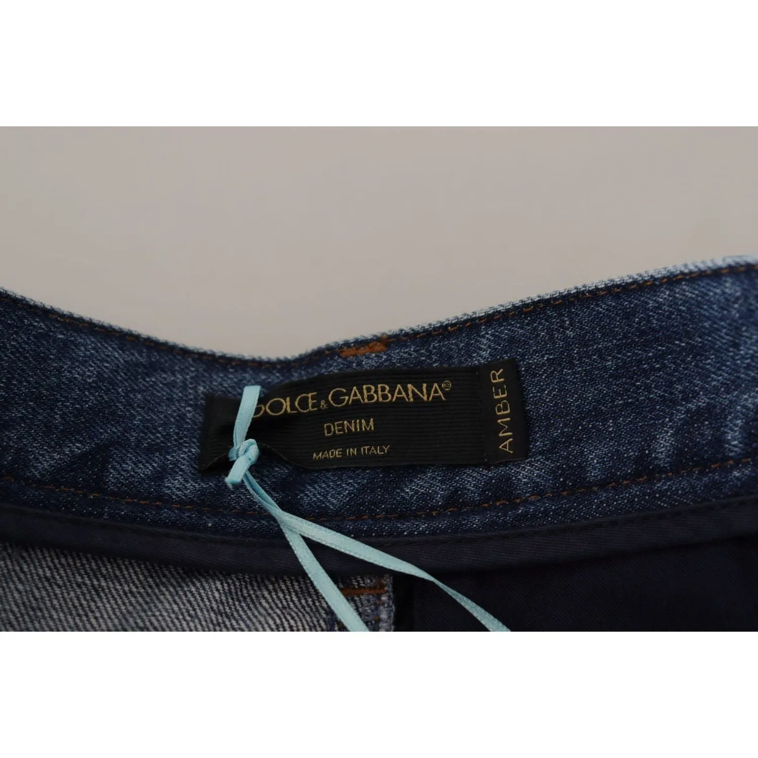 Dolce & Gabbana Patchwork Jacquard Denim Relaxed Jeans