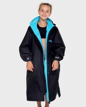 Dryrobe Advance Kids Long Sleeve - Black / Blue