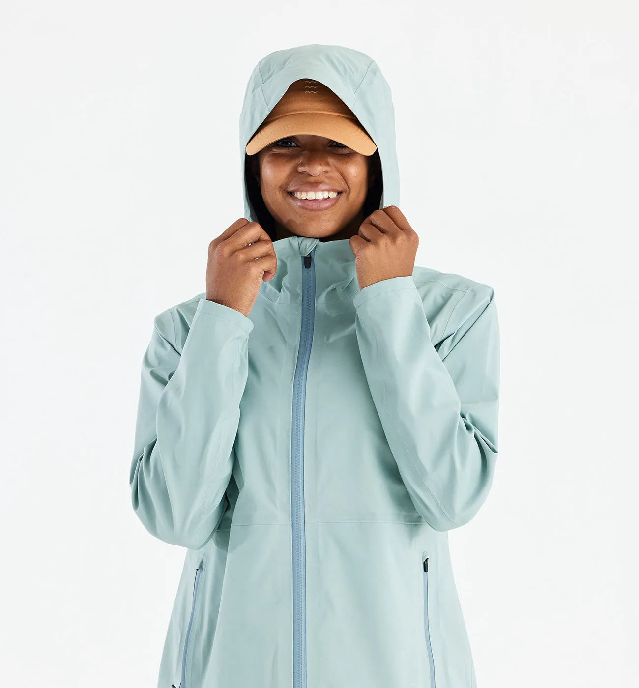 Free Fly W Cloudshield Rain Jacket OCEAN MIST