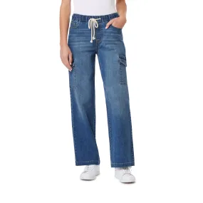 InstaStretch Tomboy Relaxed Cargo Denim Jeans