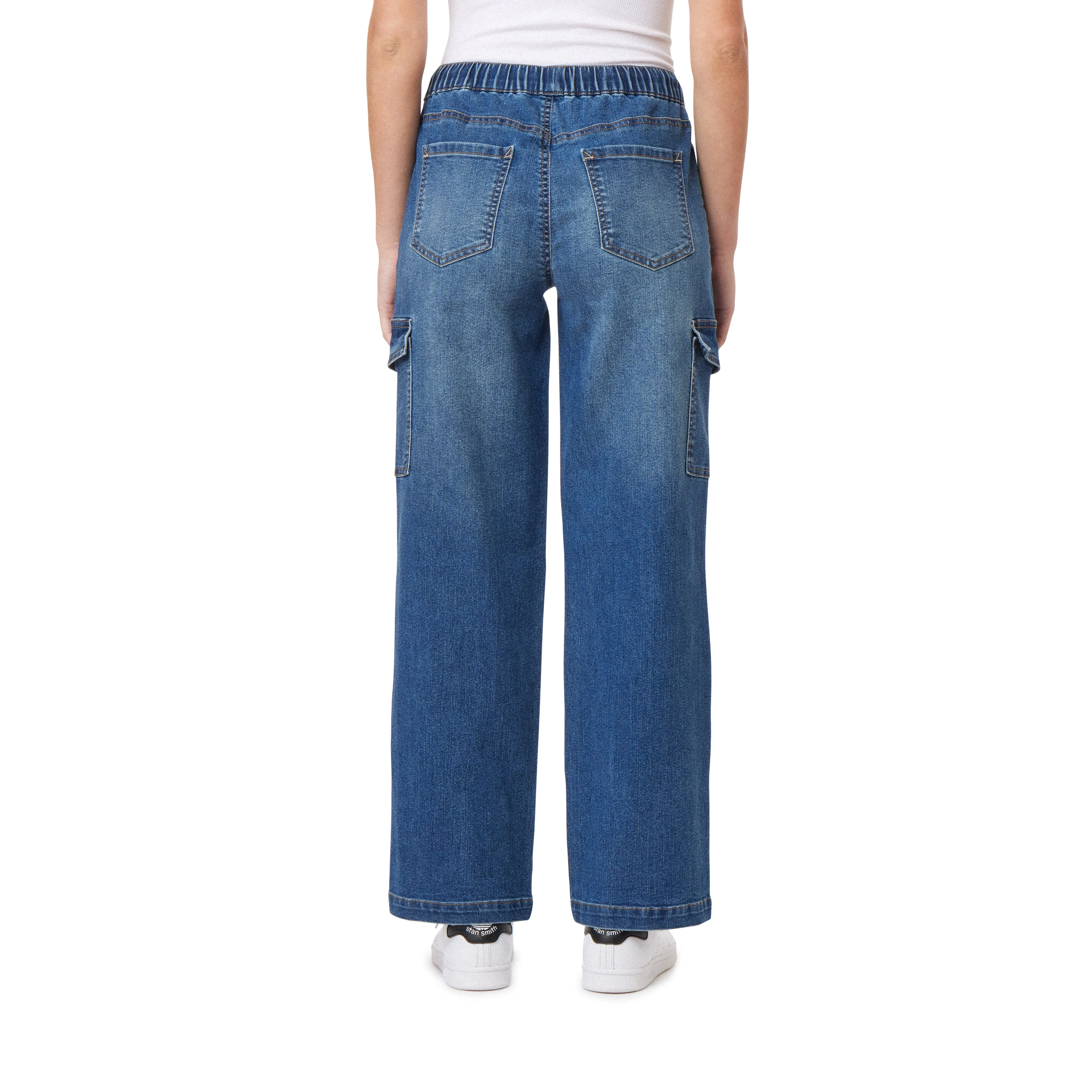 InstaStretch Tomboy Relaxed Cargo Denim Jeans