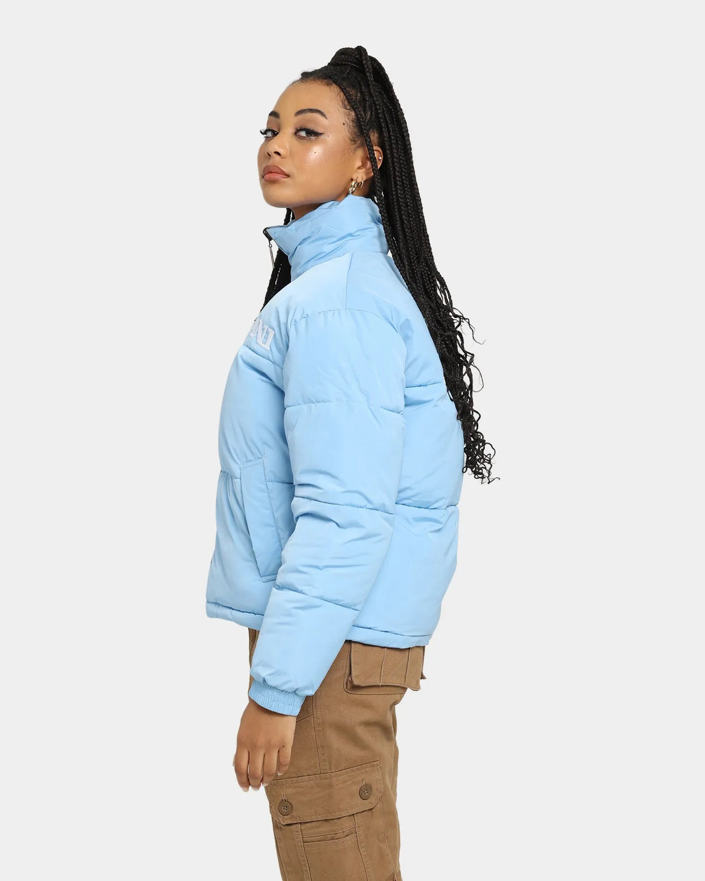 Karl Kani Women's Retro Reversible Puffer Jacket Blue/Brown