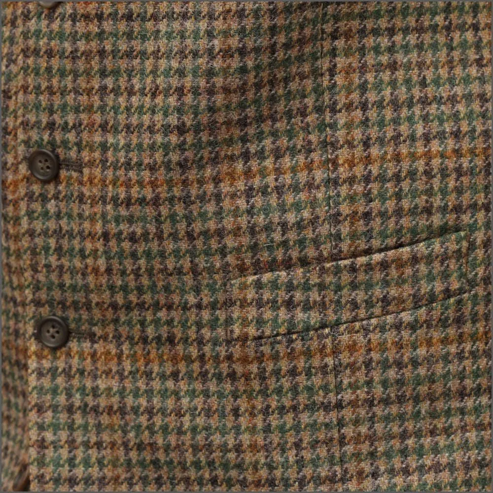 Mallalieus Brown check Tweed Waistcoat<>