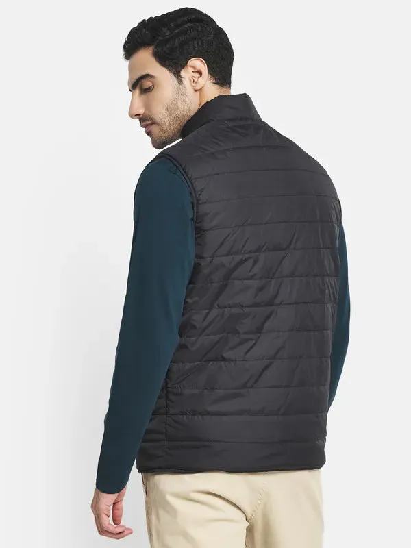 Men Black Puffer Jacket