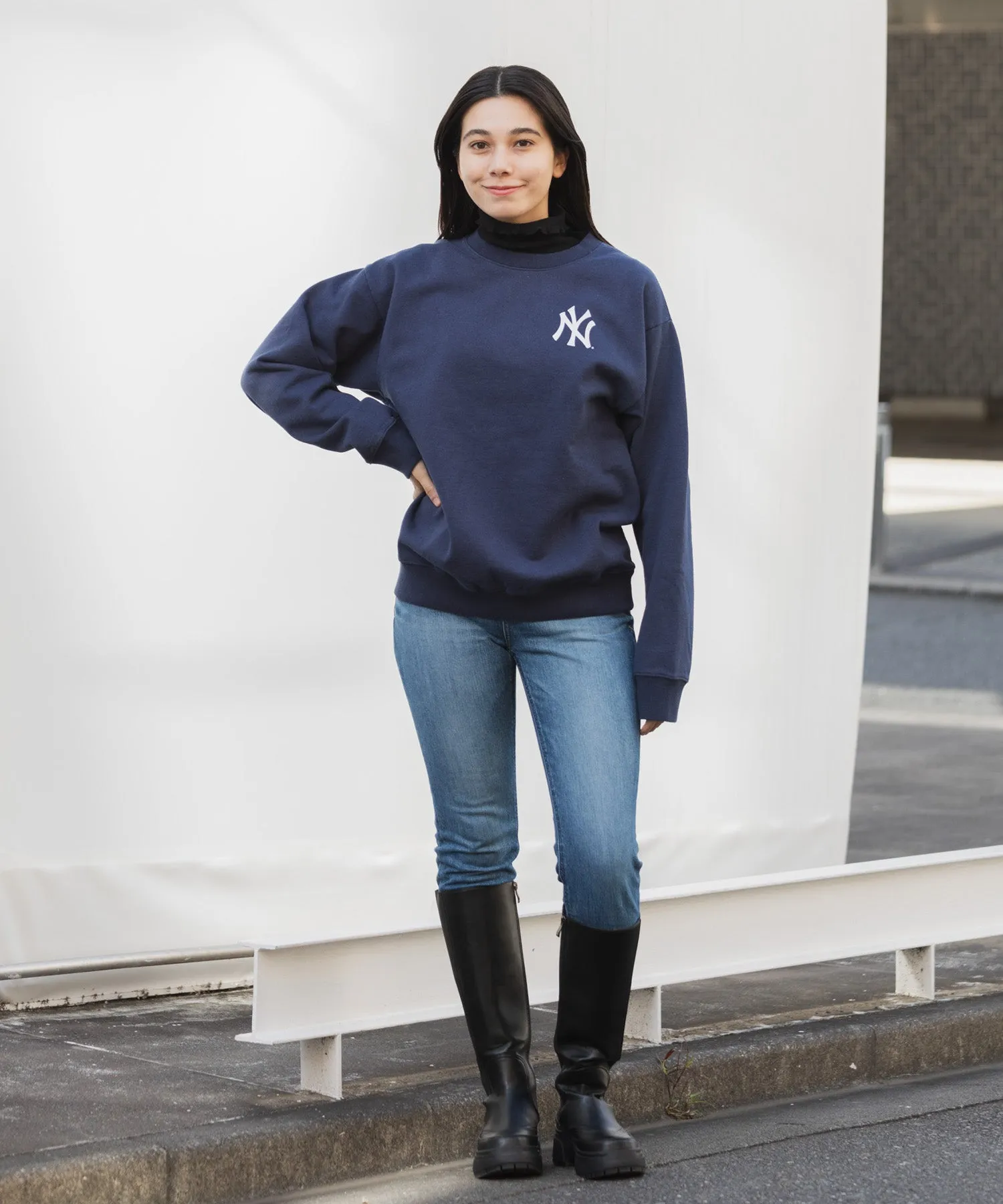 【MEN , WOMEN】Sporty&Rich Yankees Crewneck