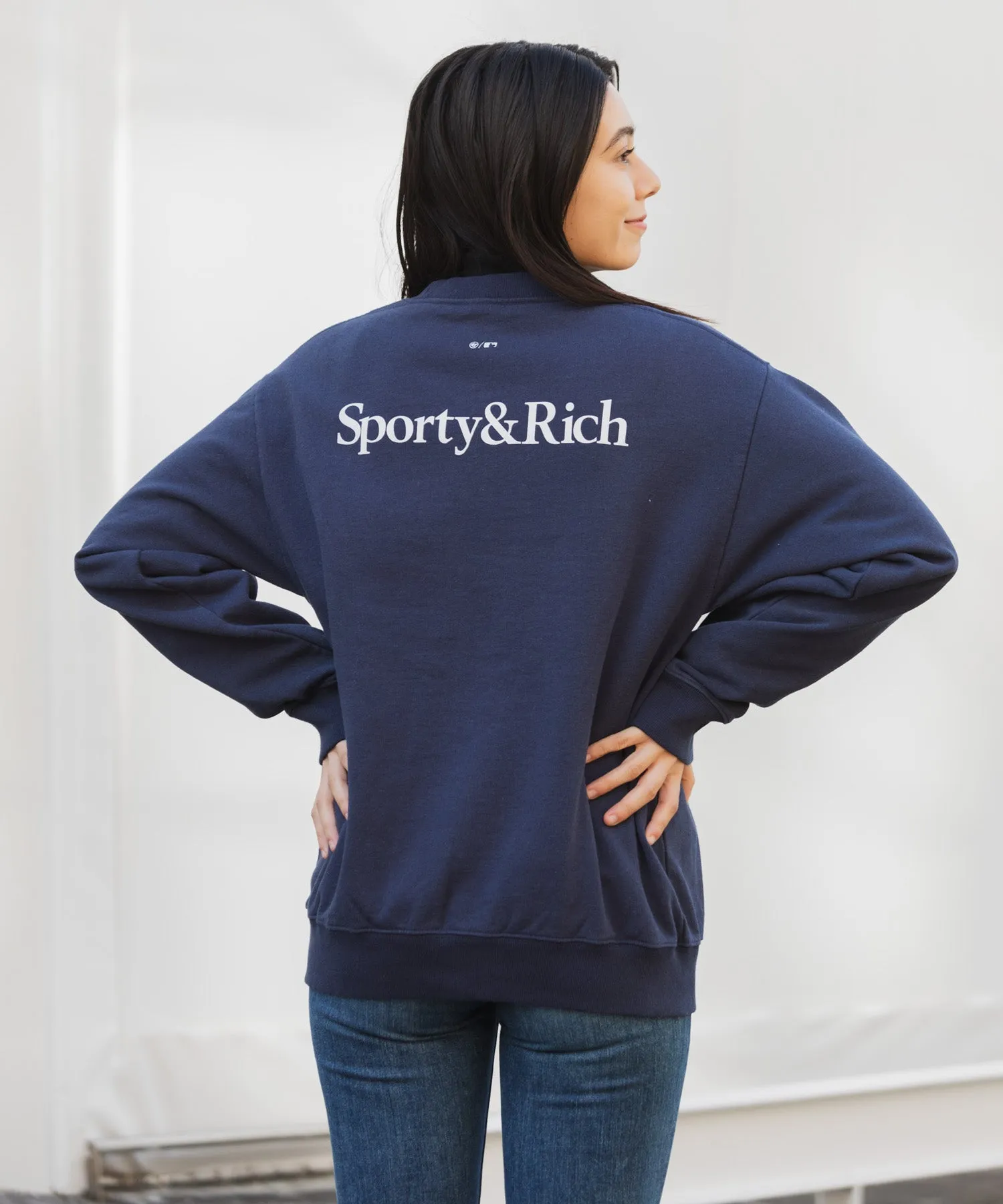 【MEN , WOMEN】Sporty&Rich Yankees Crewneck