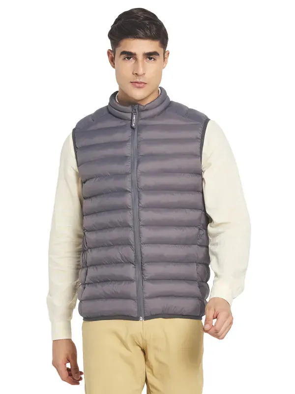 Mettle Men Grey Puffer Jacket