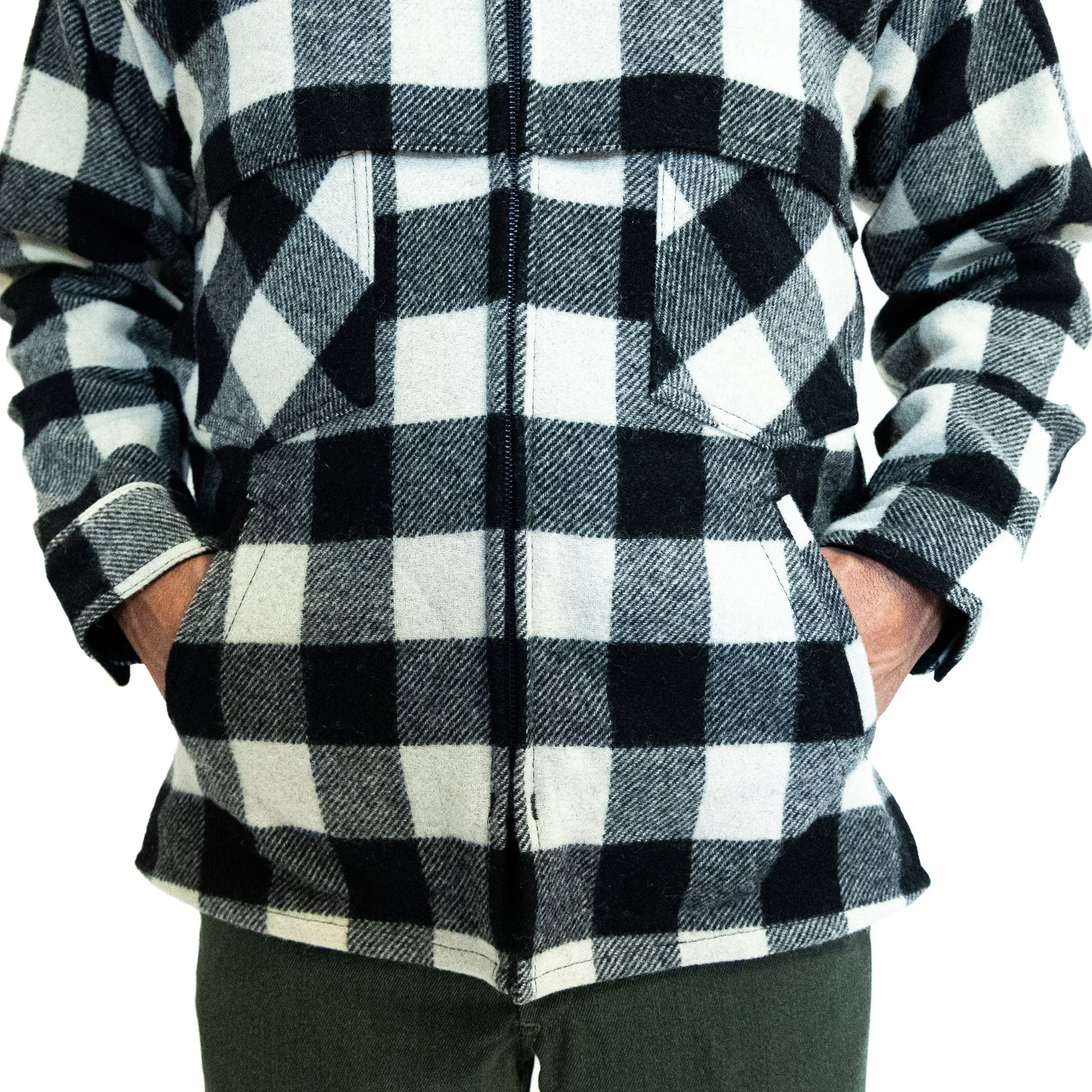 Northwoods x 1842 Jac Shirt - White & Black Buffalo Check