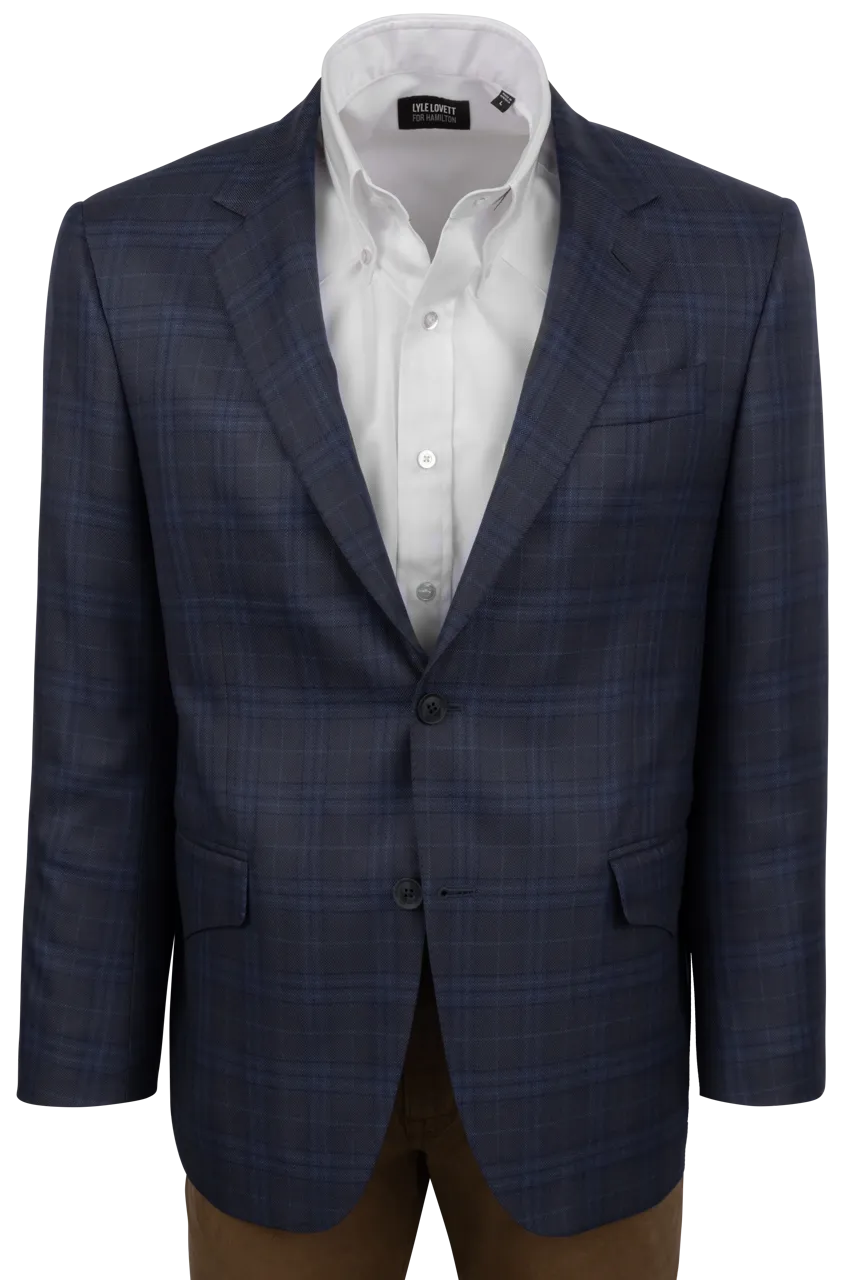 Pinto Ranch Blue & Gray Plaid Sport Coat