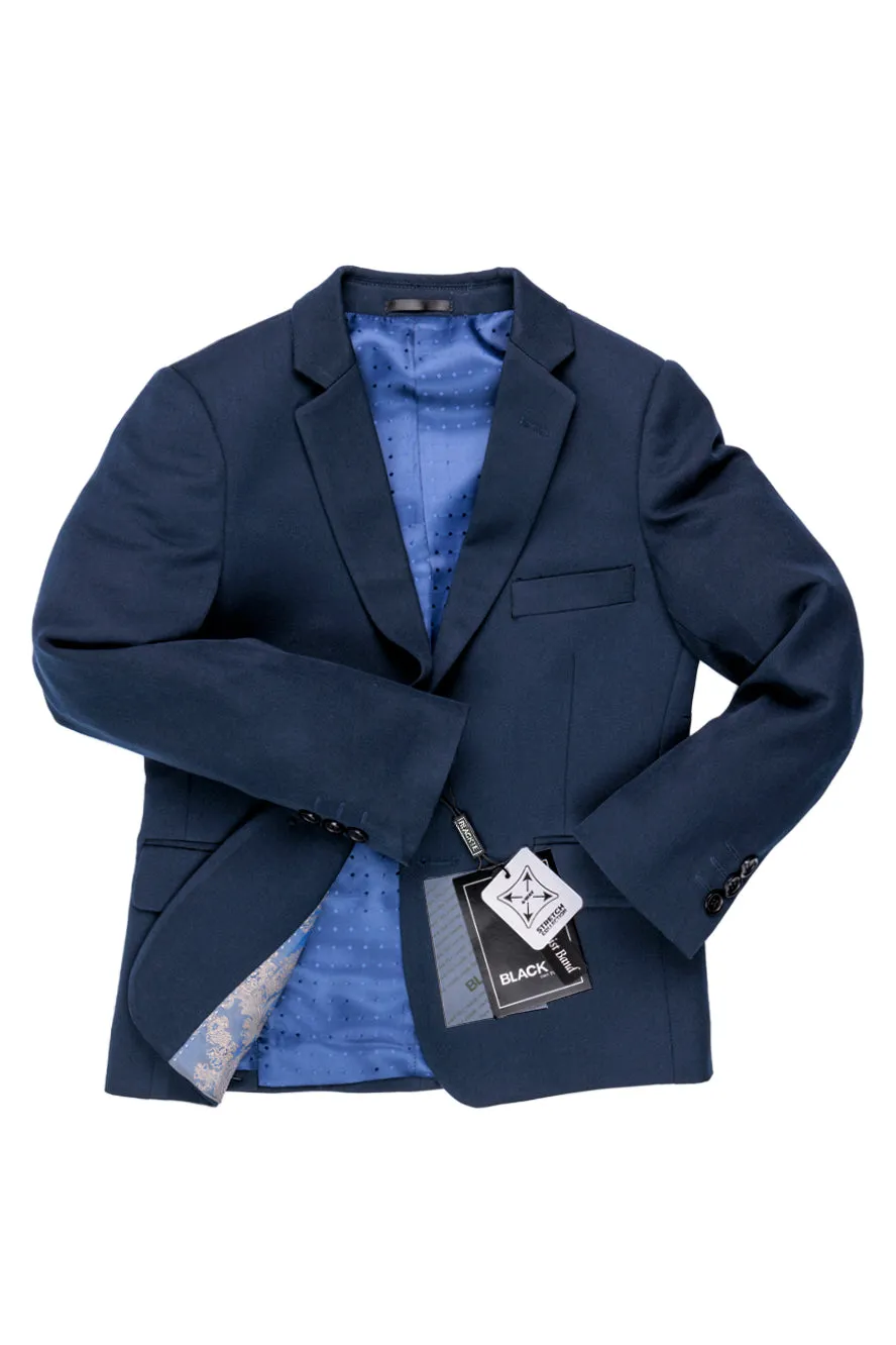 "Liam" Kids Midnight Blue Suit (5-Piece Set)