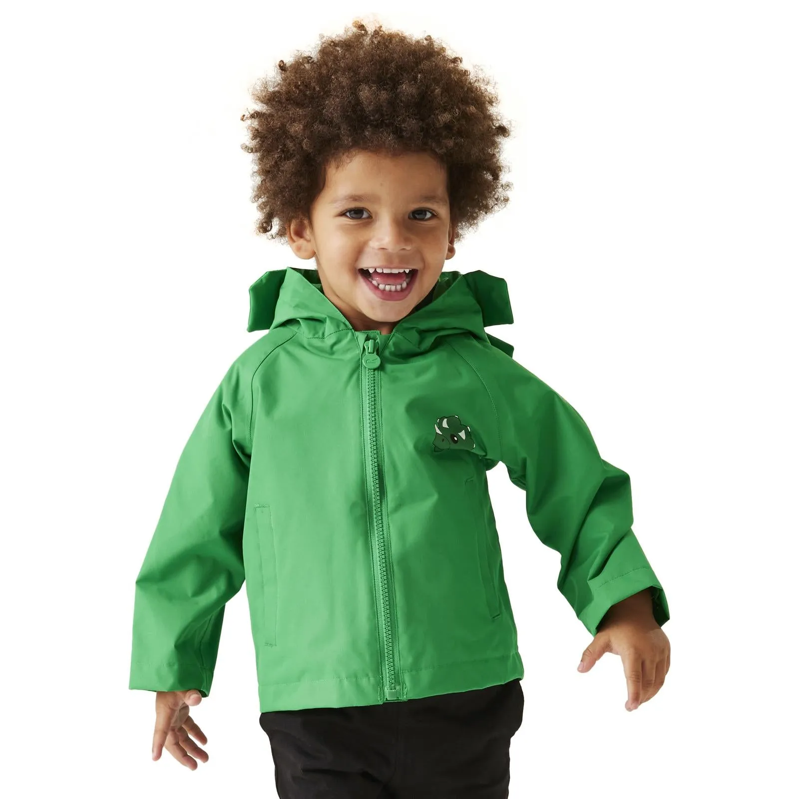 Regatta Kids Animal Print Hooded Waterproof Jacket