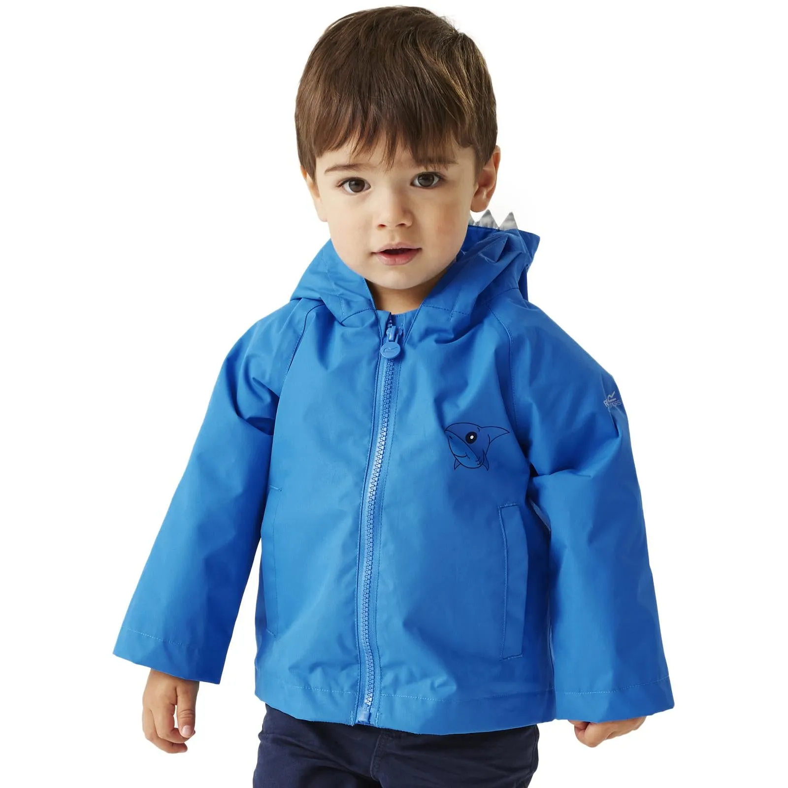 Regatta Kids Animal Print Hooded Waterproof Jacket