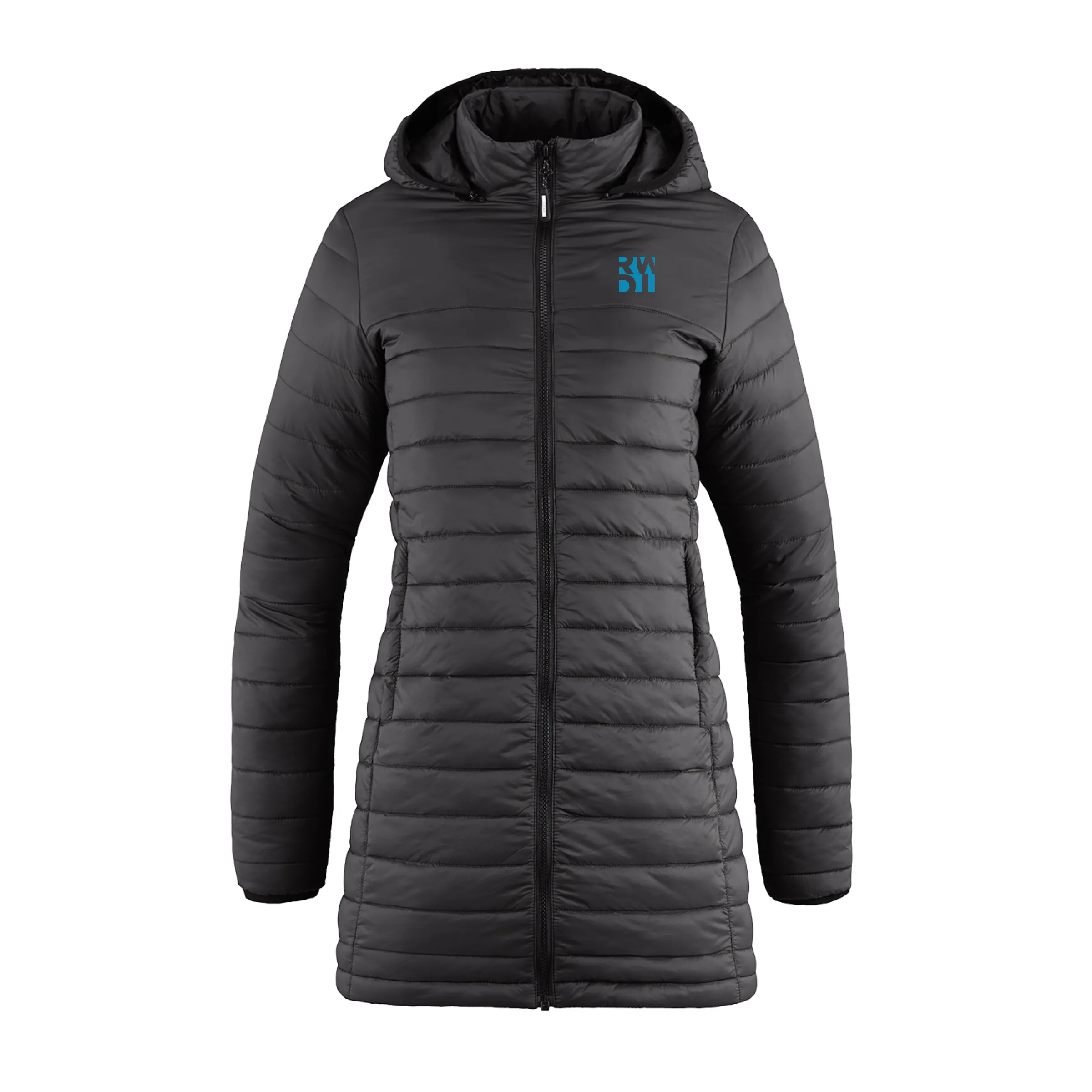 RWDI Ladies Long Length Puffer Jacket