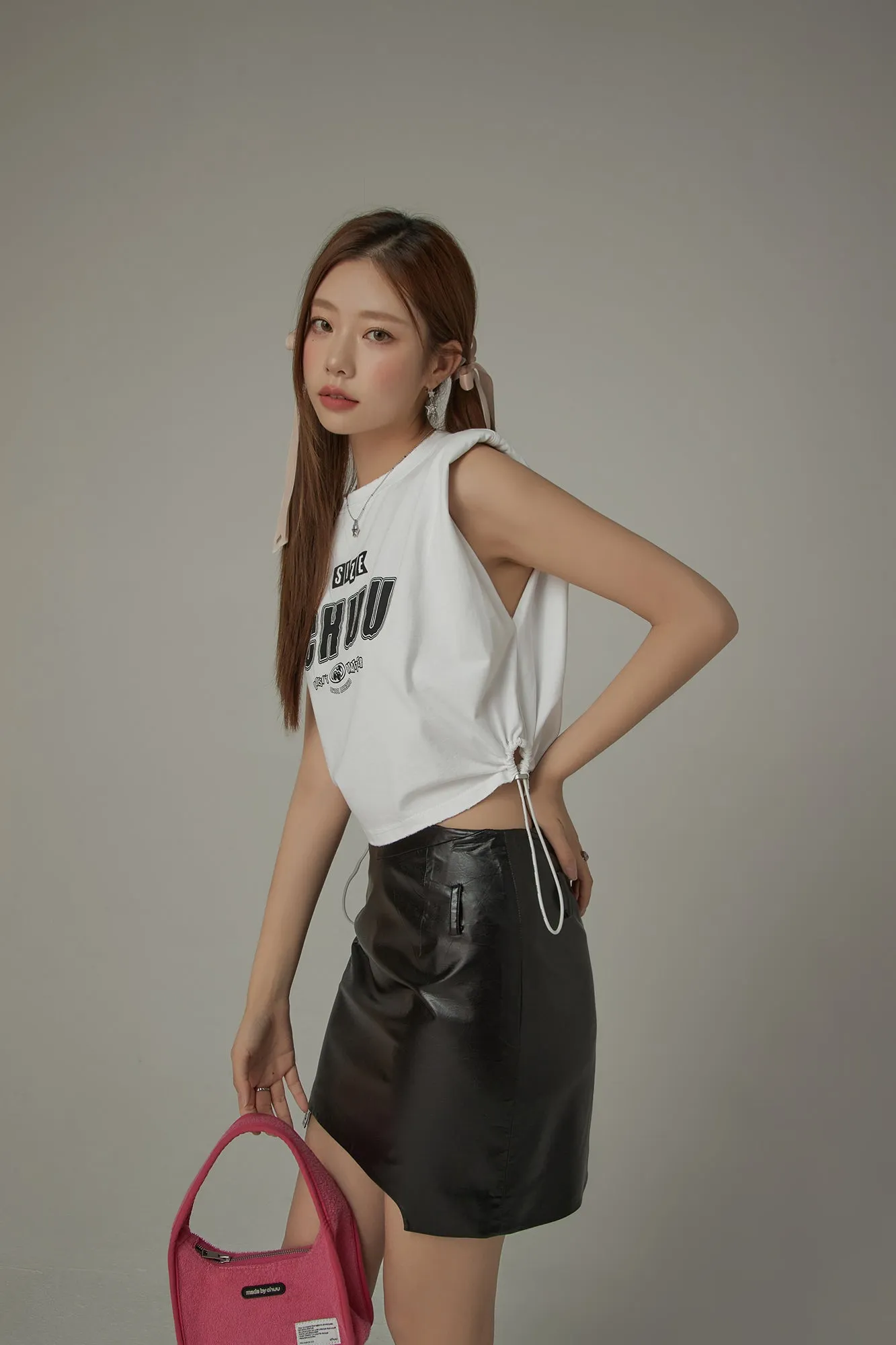 Side Strings Sleeveless Sporty Top