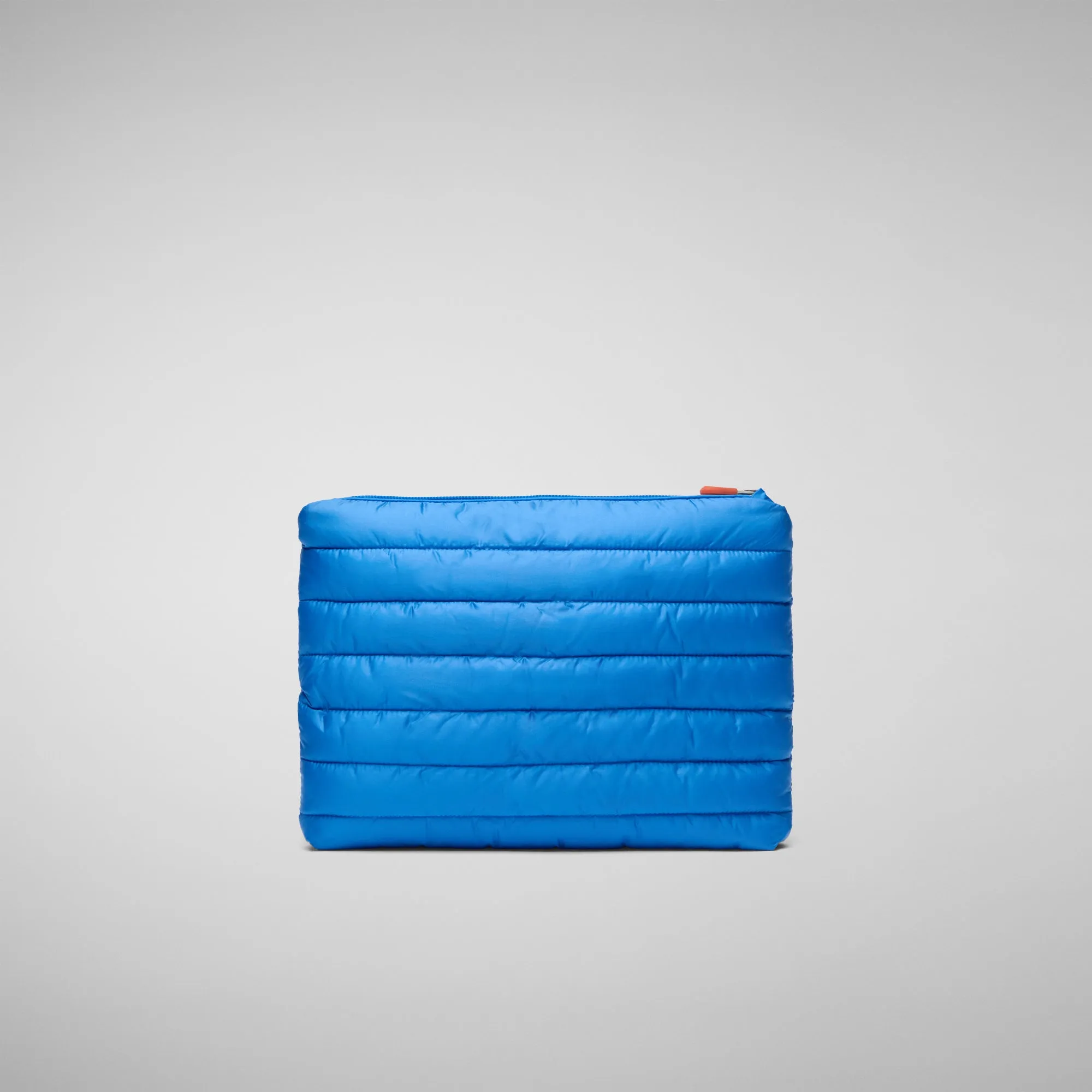 Unisex quilted pouch big Thalassa in cerulean blue