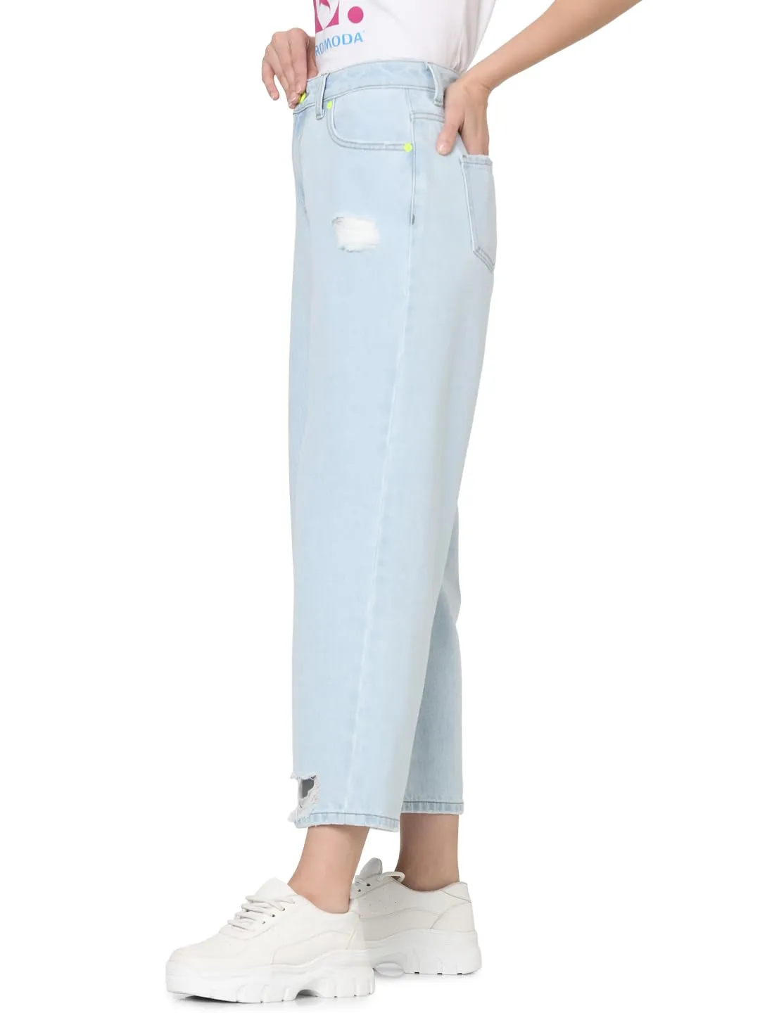 VERO MODA Women's Relaxed Jeans (Light Blue)