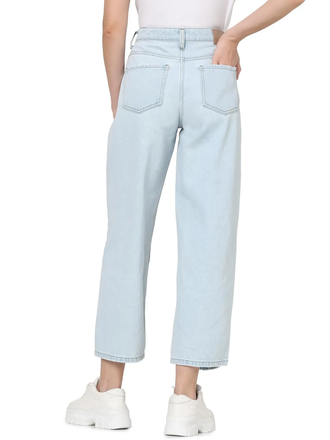 VERO MODA Women's Relaxed Jeans (Light Blue)